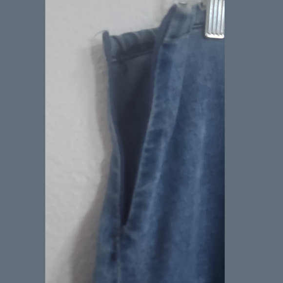 Destiny Denim Tie Waist Tiered Full Maxi Skirt Sz Large - Picture 6 of 9